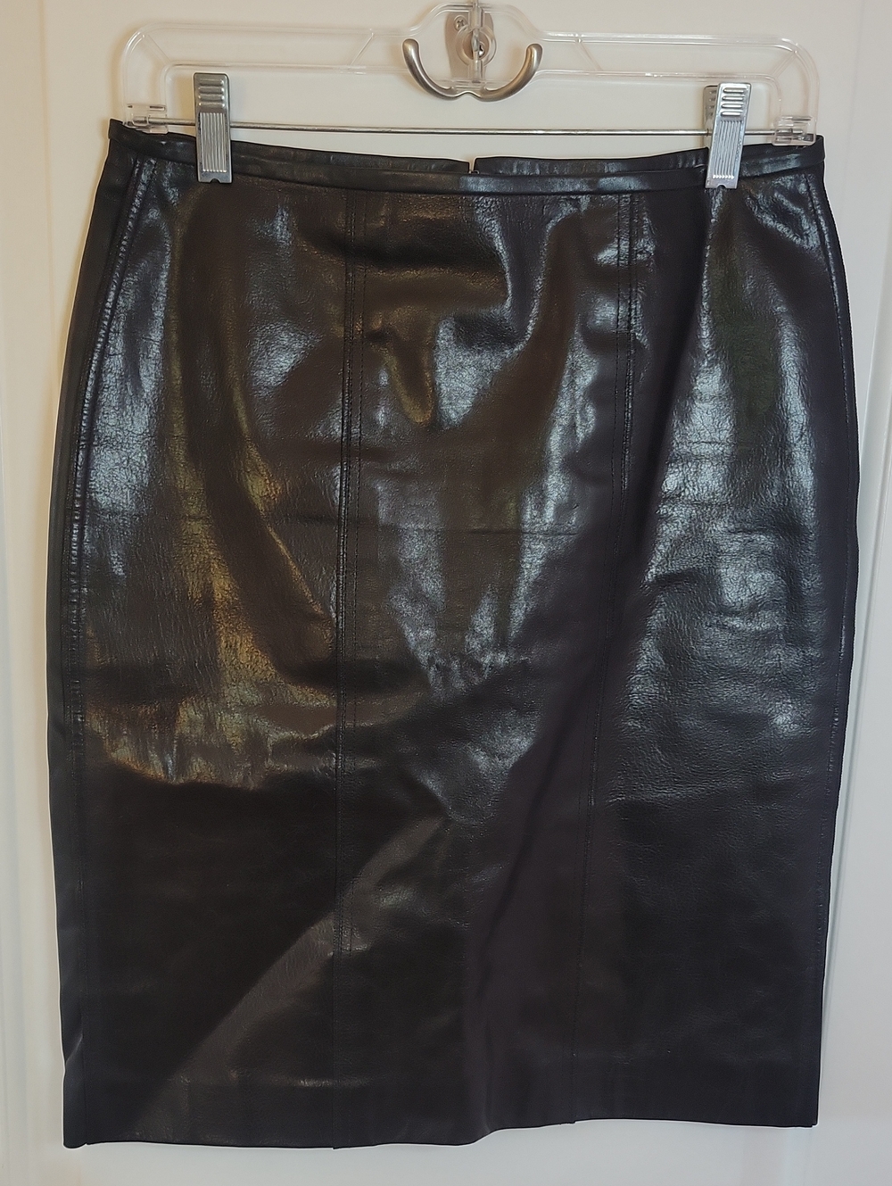 Reed Krakoff Black Leather Skirt